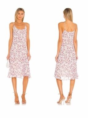 rag & bone Pink Floral Slip Midi Dress size 2